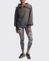 Varley Vine Oversized 1/2-zip Pullover Sweatshirt In Deep Charcoal