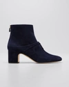 LORO PIANA MAXI CHARMS 55MM SUEDE ANKLE BOOTIES,PROD166330076