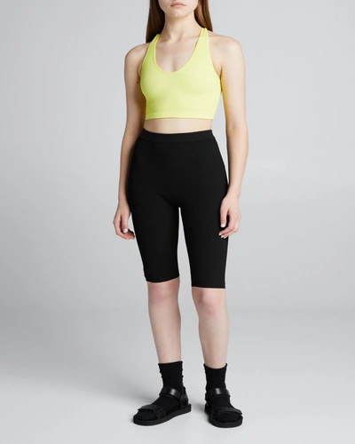 Fp Movement By Free People Free Throw Crop Top In Zesty Lime