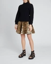 Alaïa English Ribbed Wool & Cashmere Sweater In Noir