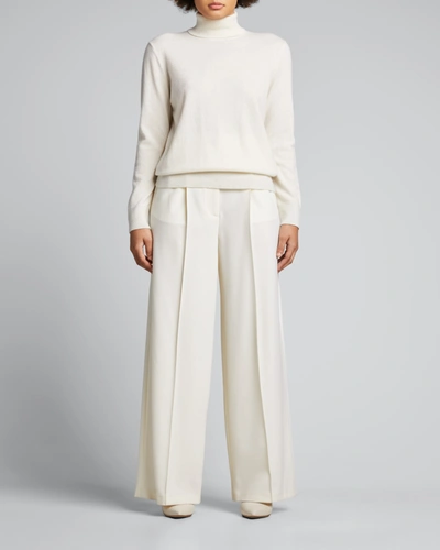 Lafayette 148 Cashmere Turtleneck Sweater In Cloud