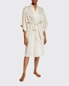 Natori Decadence Tonal-print Robe In Mau