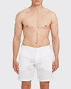Orlebar Brown Norwich Side-adjuster Linen Shorts In White