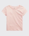 Polo Ralph Lauren Girl's Logo Embroidered T-shirt In Pink
