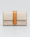 LOEWE SMALL TRIFOLD FLAP LEATHER WALLET,PROD167640152