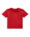 Polo Ralph Lauren Logo Cotton Jersey T-shirt In Red
