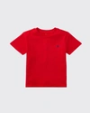 RALPH LAUREN BOY'S COTTON JERSEY CREWNECK TEE,PROD167800027