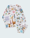 Books To Bed Kids' 'ten Rules Of The Birthday Wish' Two-piece Fitted Pajamas & Book Set In White
