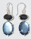 IPPOLITA ROCK CANDY LUCE 2-STONE DROP EARRINGS IN AMAZONITE AND MOTHER-OF-PEARL,PROD163500086