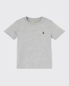 Polo Ralph Lauren Cotton Jersey Crewneck Tee In Heather