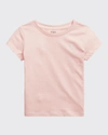 Polo Ralph Lauren Big Girls Cotton Jersey Short Sleeve T-shirt In Pink