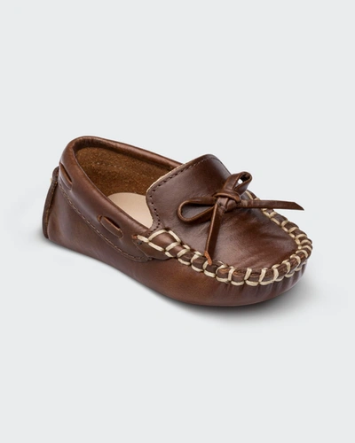 Elephantito Boy's Driver Leather Loafers, Baby In Apache