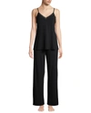 Natori Feathers Essentials Cami Pajama Set In Black