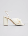 Loeffler Randall Sandalen Camelia Knot Aus Polyesther Beige In Blue Blue