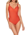 Miraclesuit Dali Leopard It's A Wrap One Piece Swimsuit In Tangleo