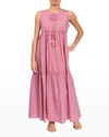 Everyday Ritual Brynleigh Sleeveless Maxi Coverup Dress In Very Berry