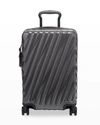Tumi International Expandable Carry-on 19 Degree Polycarbonate Suitcase In Iron