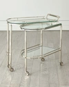 Global Views Gallery Folding Bar, Nickel