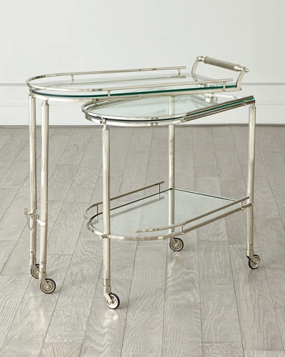 Global Views Gallery Folding Bar, Nickel