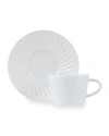 BERNARDAUD TWIST WHITE TEA CUP,PROD243540026