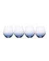 MIKASA GIANNA OMBRE STEMLESS WINE GLASSES, SET OF 4,PROD242780059