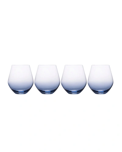 Mikasa Gianna Ombre Stemless Wine Glasses, Set Of 4