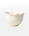 COTON COLORS SIGNATURE WHITE RUFFLE BOWL - 6",PROD244720212