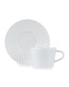 BERNARDAUD TWIST WHITE SAUCER PLATE,PROD243540388