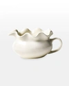 Coton Colors Signature White Ruffle Gravy Boat