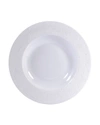 Bernardaud Ecume White Rim Soup Bowl, 9"