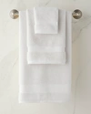 Sferra Dobby Face Cloth In White