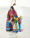 Jay Strongwater Eight Maids A-milking Glass Ornament