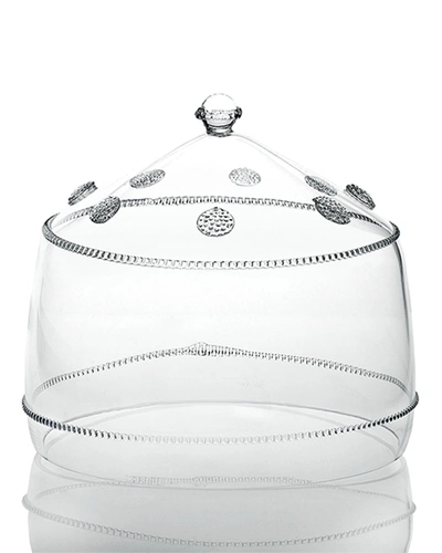 Juliska Isabella Large Crystal Cake Dome In Multi