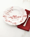 JULISKA COUNTRY ESTATE WINTER FROLIC RUBY DINNER PLATE CHRISTMAS EVE,PROD202440152