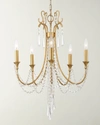 CRYSTORAMA ARCADIA 5-LIGHT ANTIQUE GOLD CHANDELIER,PROD231370173