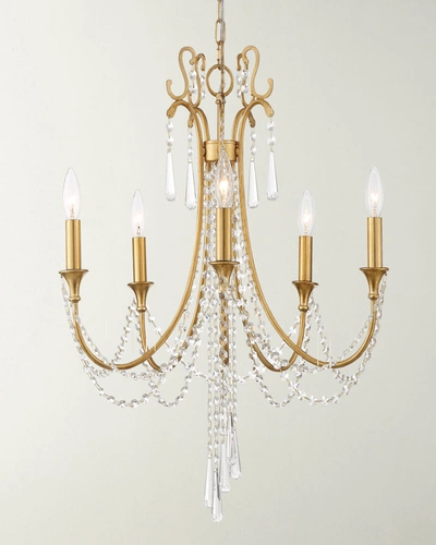 Crystorama Arcadia 5-light Antique Gold Chandelier