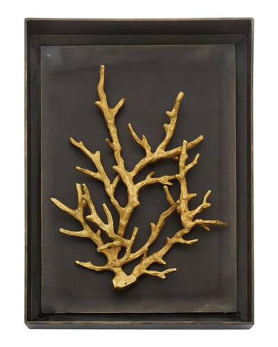 Michael Aram Ocean Coral Shadow Box In Gold