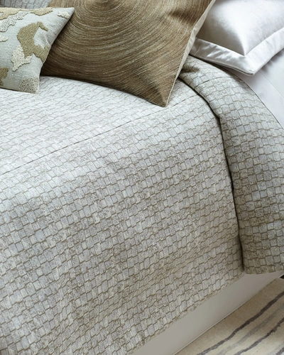Olivia Quido Pebble 3-piece King Comforter Set In Platinum