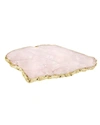 Anna New York Kiva Rose Quartz & Silver Large Platter