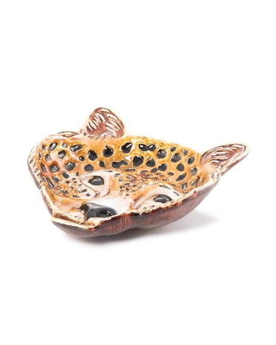 Jay Strongwater Leopard Trinket Tray