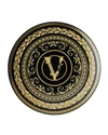 VERSACE VIRTUS GALA BLACK BREAD & BUTTER PLATE,PROD246100211