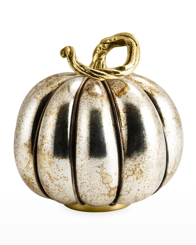 Michael Aram Glass Pumpkin Decor - Large In Metallic