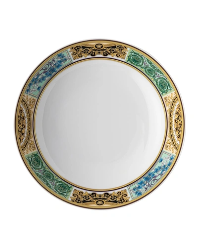 Versace Barocco Mosaic Rim Soup Bowl In Multi