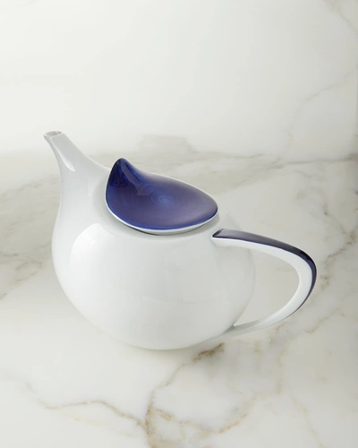 Neiman Marcus Brushstroke Cobalt Teapot
