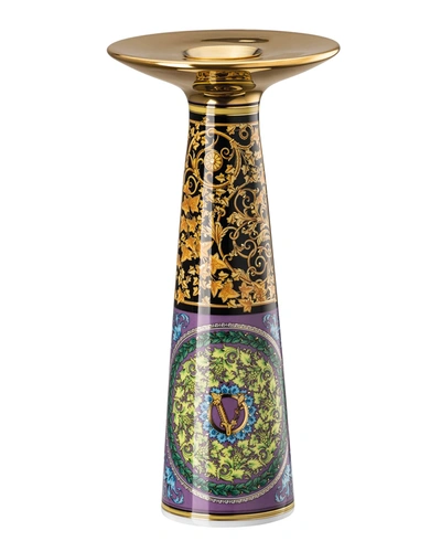 Versace Barocco Mosaic Vase/candleholder - 8" In Multi