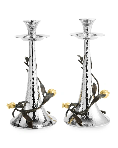 MICHAEL ARAM POMEGRANATE CANDLEHOLDERS, SET OF TWO,PROD244460017