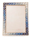 JAY STRONGWATER INDIGO PYRAMID 5" X 7" PICTURE FRAME,PROD243320248