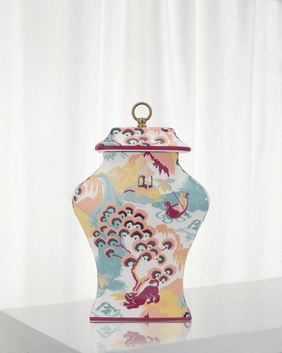 Port 68 Madcap Cottage Canton Jar In Coral