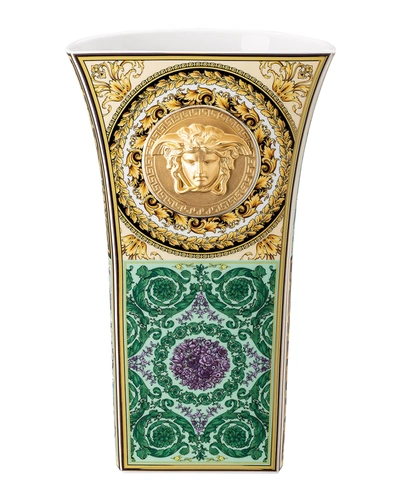 Versace Medusa Madness Vase In Barocco Mosaic - 13.5"