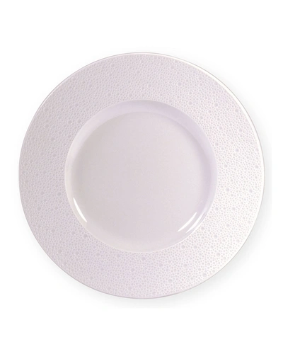 Bernardaud Ecume White Service Plate In Purple